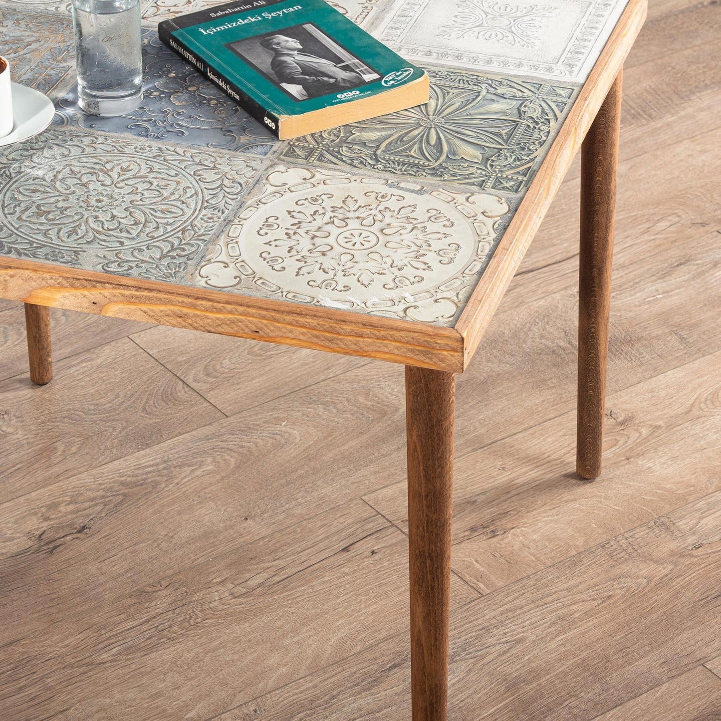 Artisan Crafted Ceramic Coffee Table: Handmade Statement Piece for Modern Living Spaces