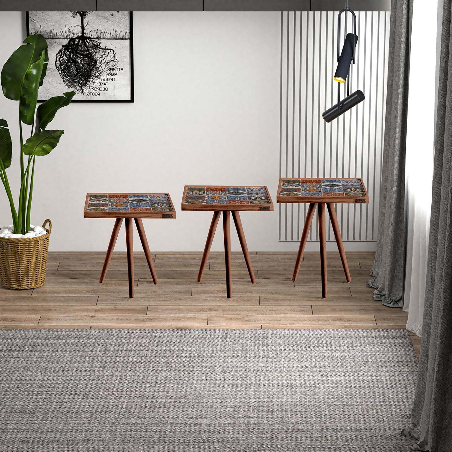 Anatolia Travertine 3 NESTING TABLE