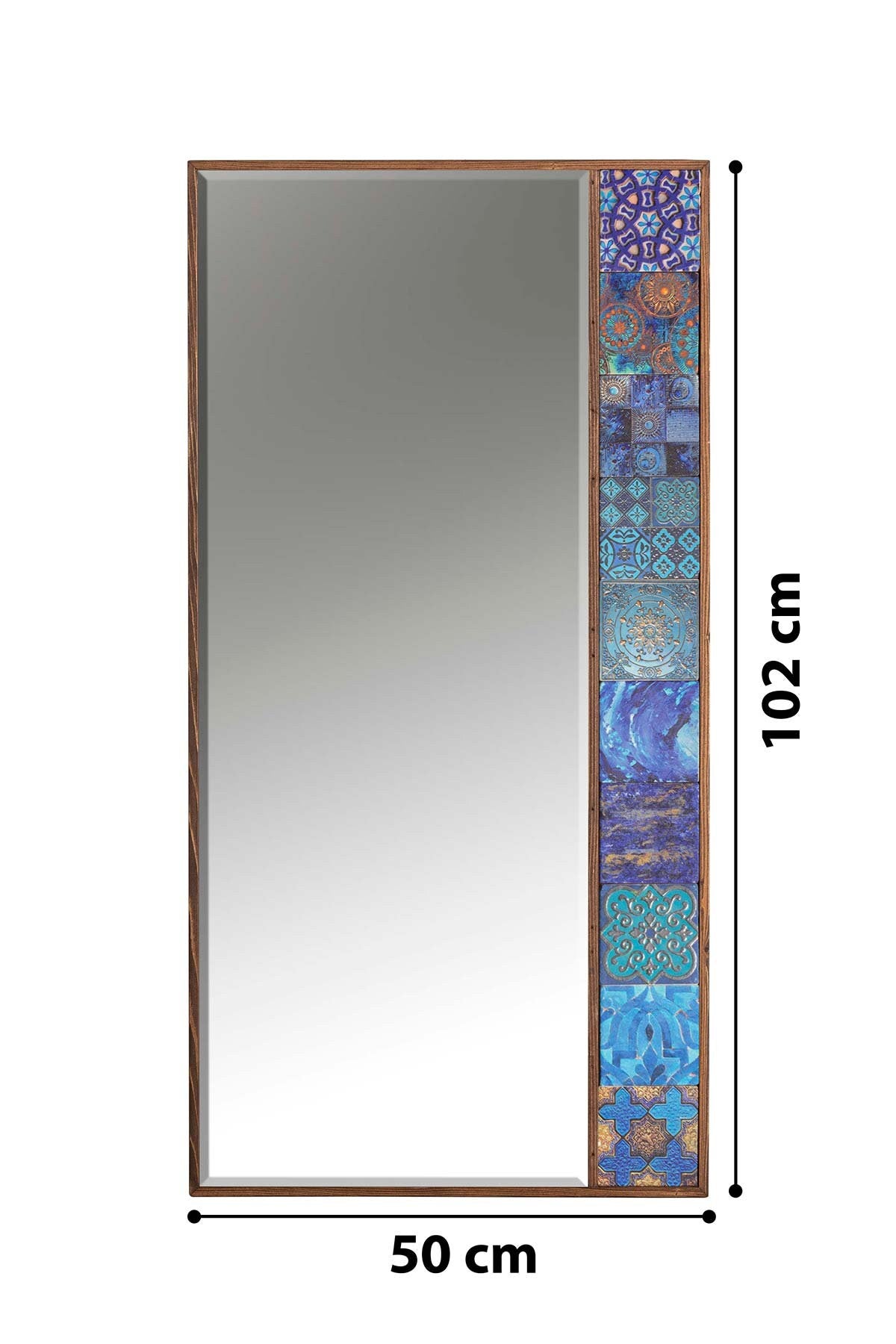 Natural Elegance: Handcrafted Limestone Mirror with Organic Textures - Unique Home Decor Accent